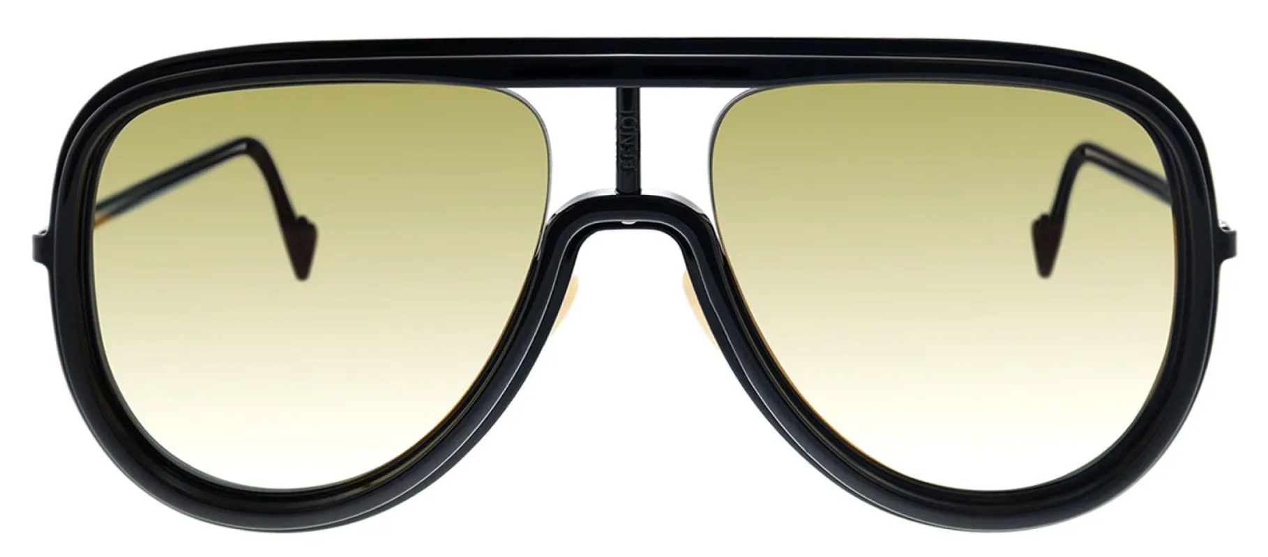 Fendi FF M0068/S 2M2 Pilot Metal Black Sunglasses with Gold Mirror Lens sold by Gaffos