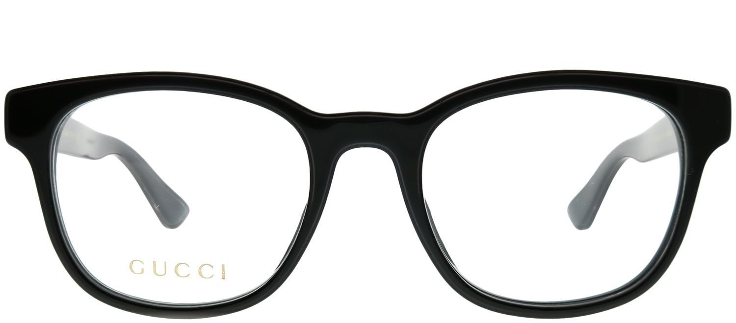 Gucci GG 0005O 001 Square Acetate Black Eyeglasses with Demo Lens sold by Gaffos