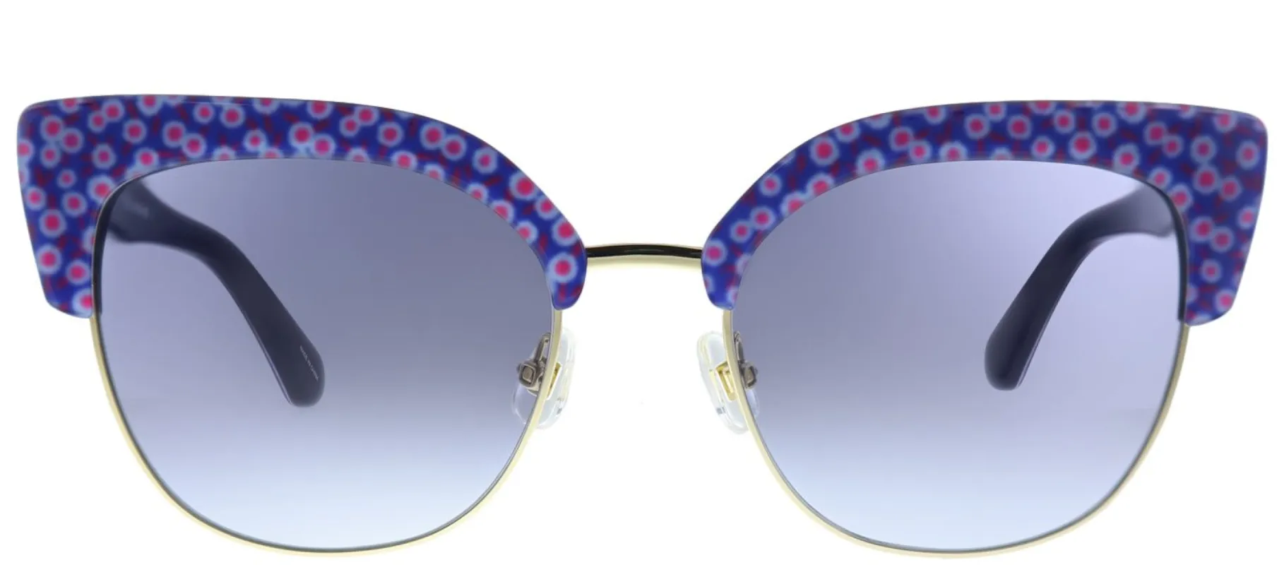 Kate Spade KS Karri/S VDN Square Metal Purple Sunglasses with Grey Gradient Lens made by Gaffos