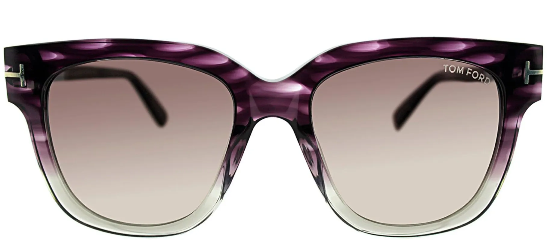 Tom Ford TF 436F 83T Square Plastic Purple Sunglasses with Grey Gradient Lens sold by Gaffos