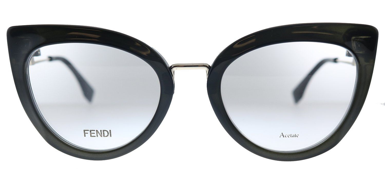 Fendi Tropical FF 0334 807 Cat-Eye Plastic Black Eyeglasses with Demo Lens sold by Gaffos