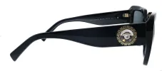 Versace VE 4384B GB1/87 Square Plastic Black Sunglasses with Grey Lens sold by Gaffos