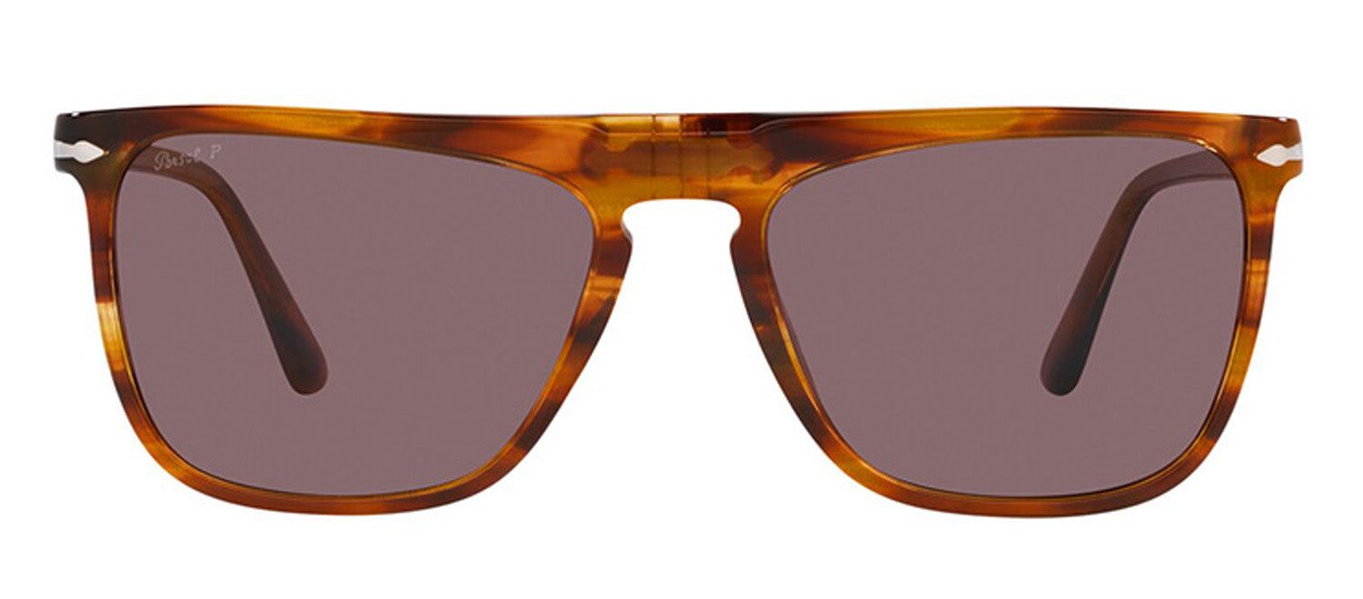 Persol PO 3225S 1157AF Rectangle Plastic Red Sunglasses with Purple Polarized Lens sold by Gaffos