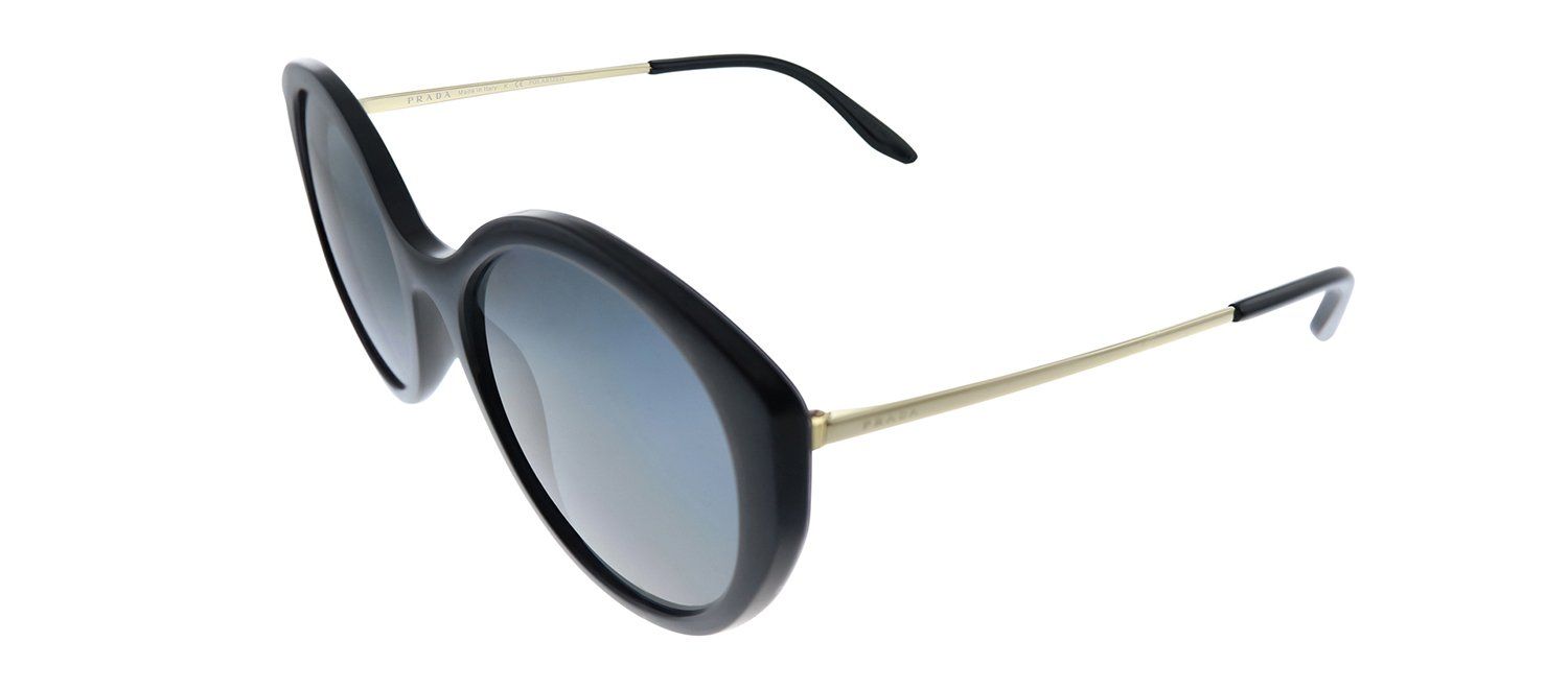 Prada PR 18XS 1AB5Z1 Round Plastic Black Sunglasses with Grey Polarized Lens sold by Gaffos product image thumbnail 2
