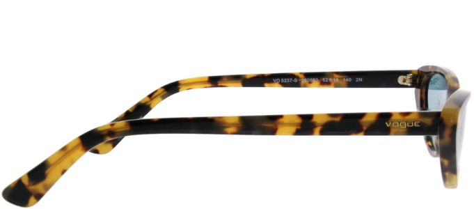 Vogue Eyewear VO 5237S 260580 Cat-Eye Plastic Tortoise/ Havana Sunglasses with Blue Lens sold by Gaffos