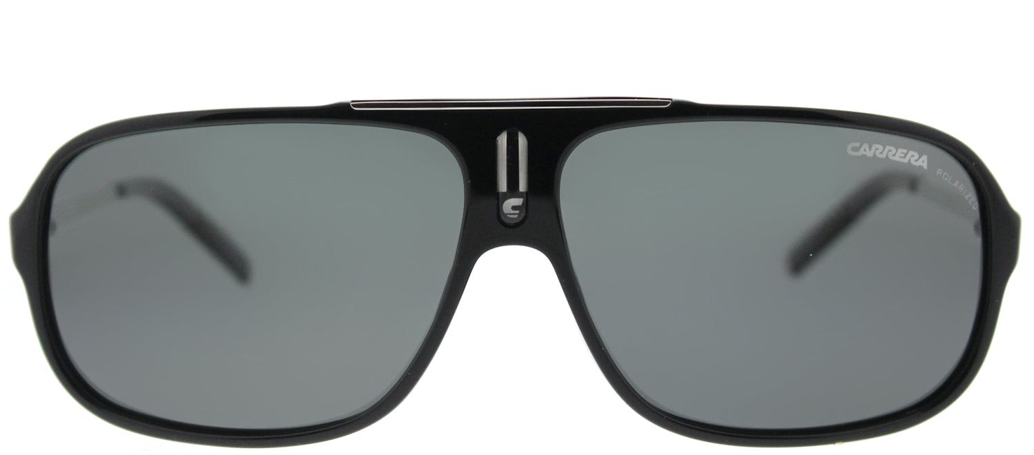 Carrera CA Cool CSA RA Aviator Plastic Black Sunglasses with Grey Polarized Lens sold by Gaffos