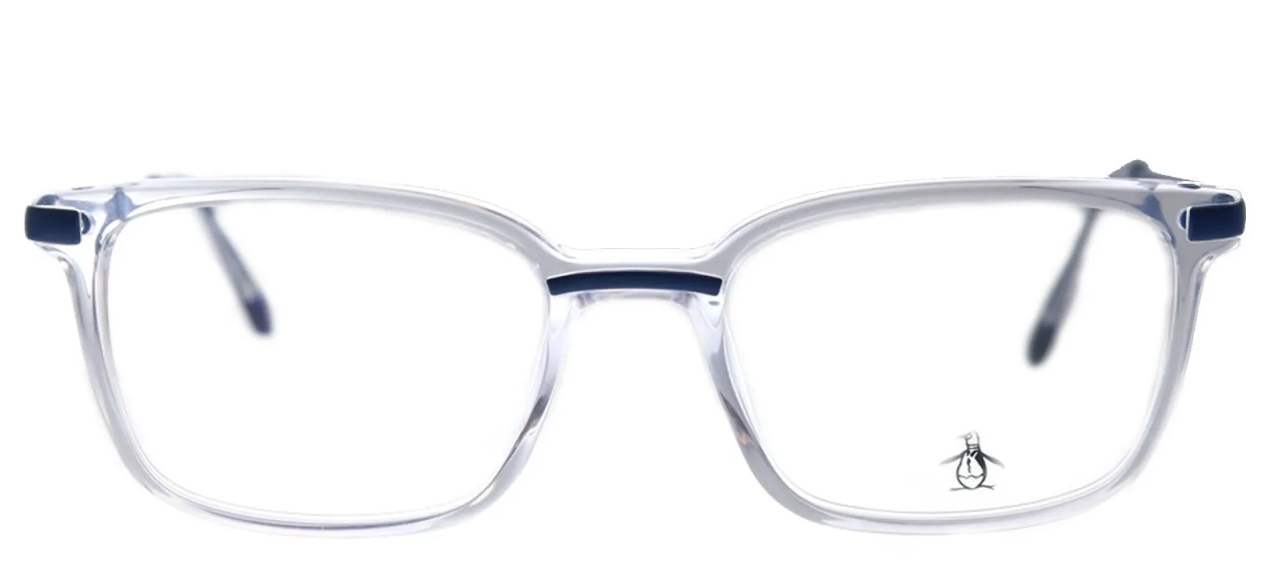 Original Penguin PE Danny CR Rectangle Plastic Clear Eyeglasses with Demo Lens made by Gaffos