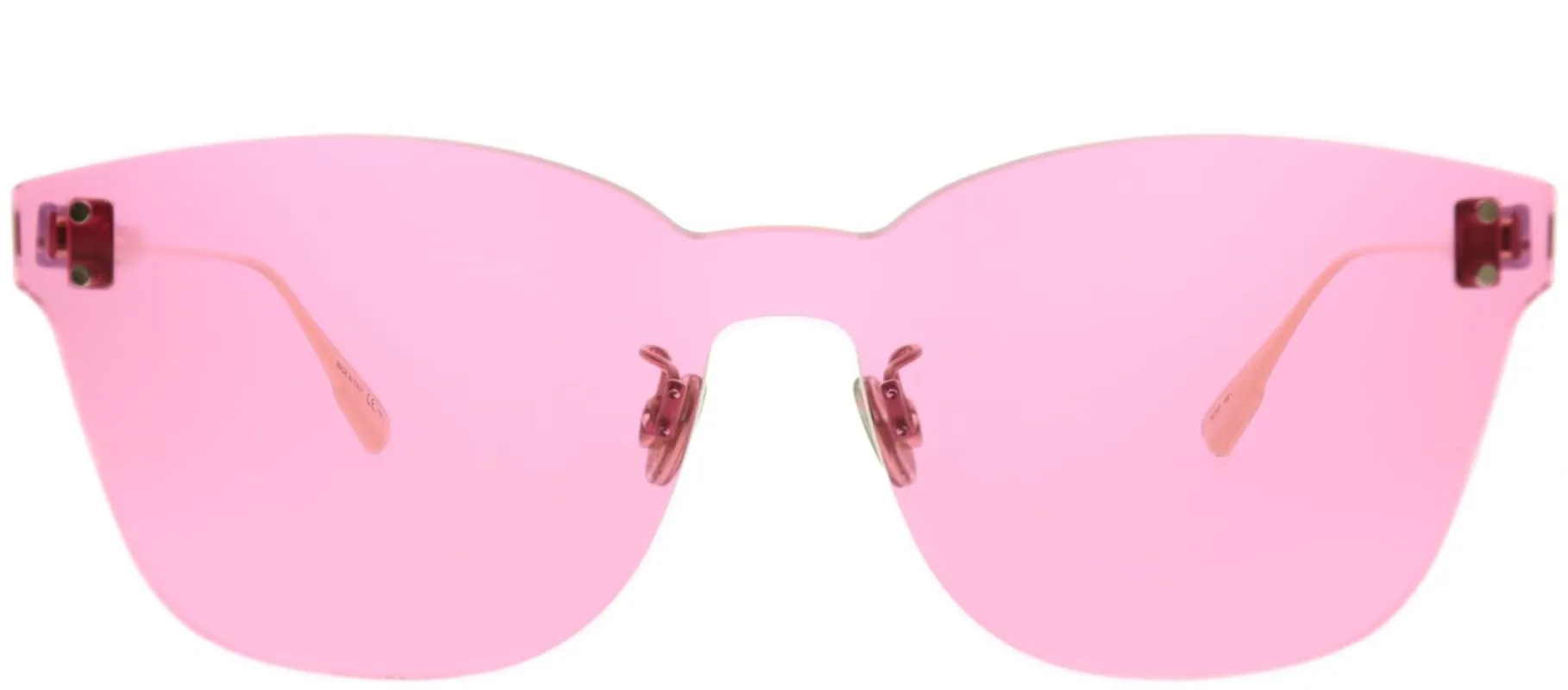 Dior CD ColorQuake2 MU1 U1 Rectangle Plastic Pink Sunglasses with Pink Lens sold by Gaffos