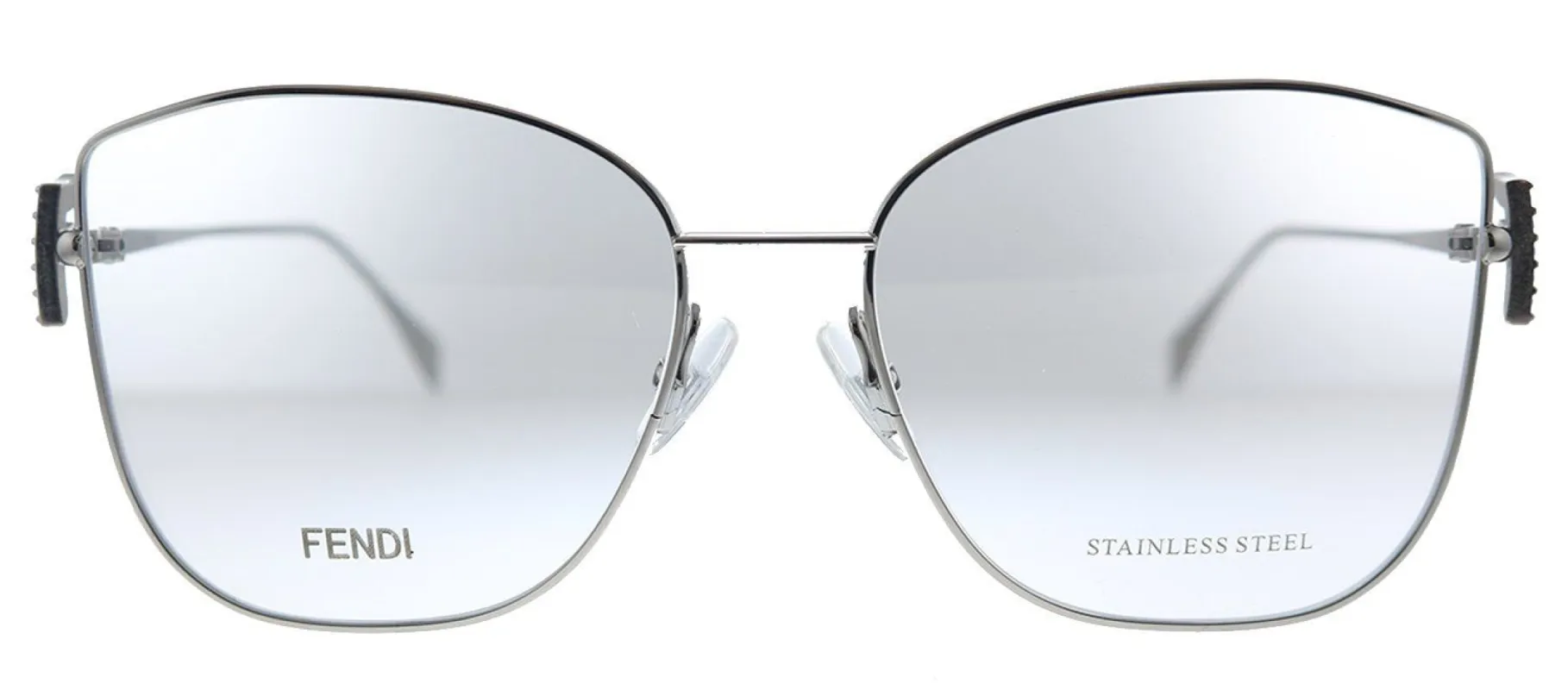 Fendi FF 0390/G 6LB Square Metal Ruthenium Eyeglasses with Demo Lens sold by Gaffos