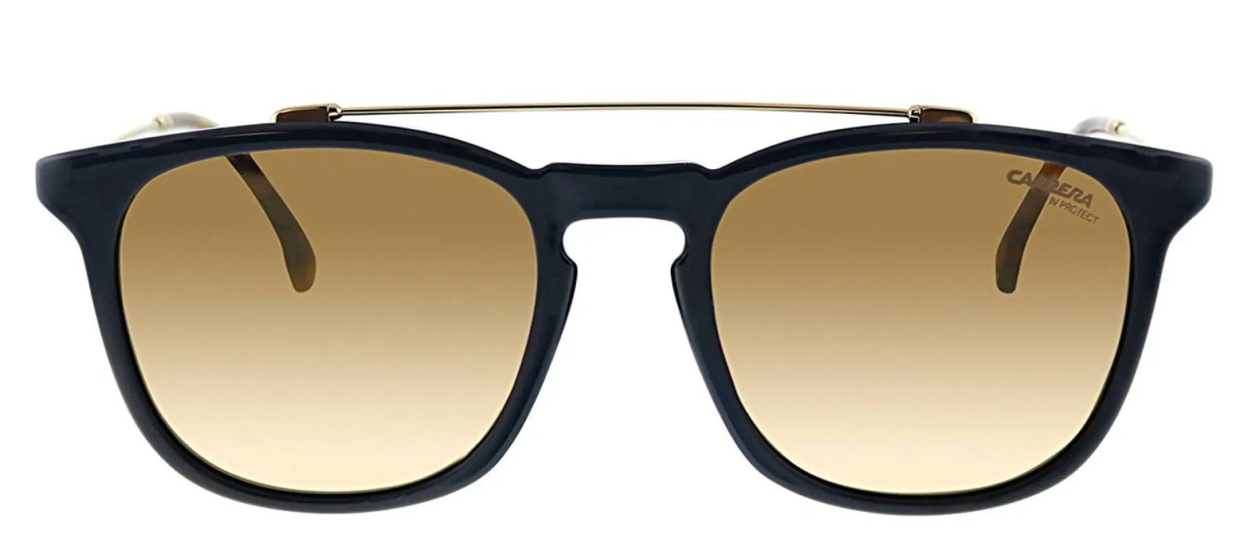 Carrera CA Carrera154 807 Square Plastic Black Sunglasses with Gold Mirror Lens sold by Gaffos