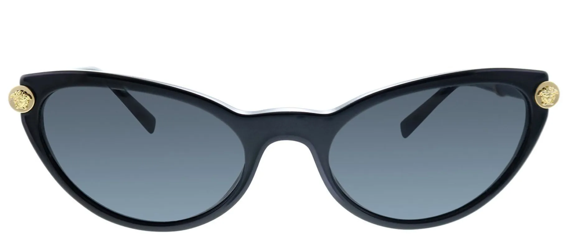 Versace VE 4365Q GB1/87 Cat-Eye Plastic Black Sunglasses with Grey Lens sold by Gaffos