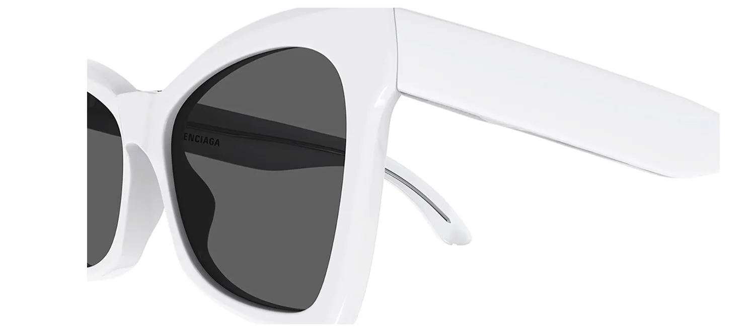 Balenciaga EVERYDAY BB 0231S 005 Cat-Eye Plastic White Sunglasses with Grey Lens sold by Gaffos product image thumbnail 3