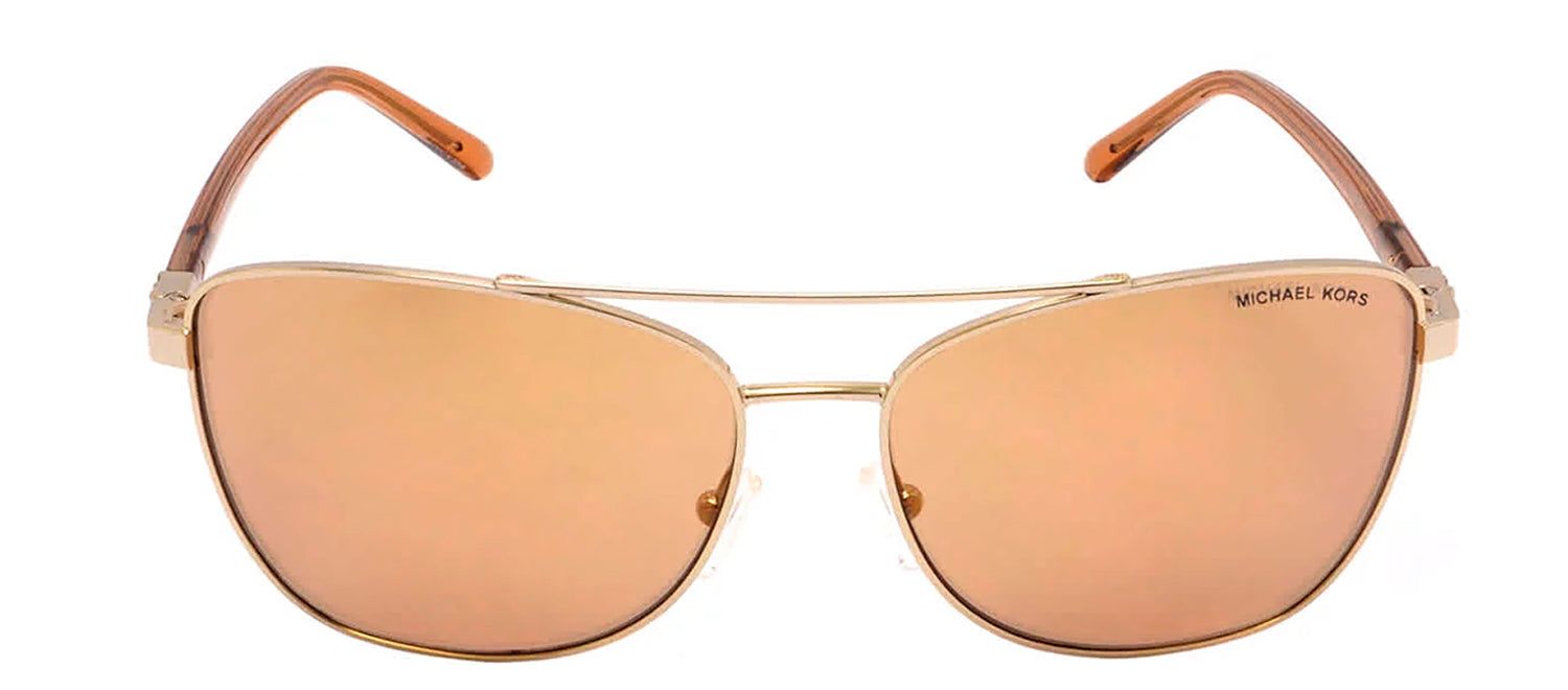 Michael Kors MK 1096 1014R1 Aviator Metal Gold Sunglasses with Gold Mirror Lens sold by Gaffos product image thumbnail 2