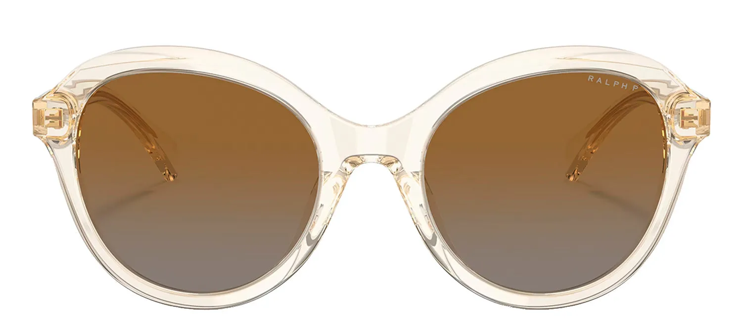Ralph Lauren RA 5286U 5034T5 Round Plastic Beige Sunglasses with Brown Gradient Lens sold by Gaffos
