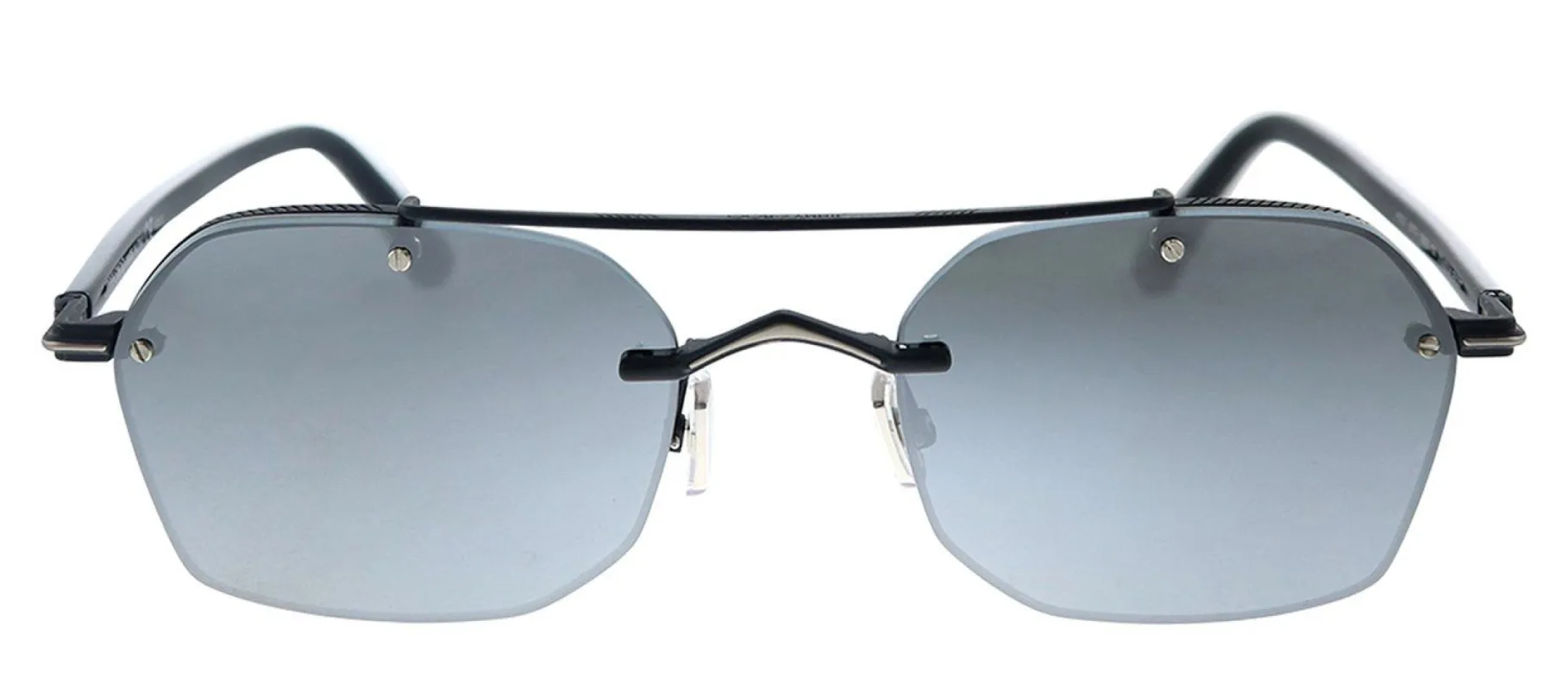 Jimmy Choo JC KIT/S 807 T4 Geometric Metal Black Sunglasses with Silver Lens sold by Gaffos
