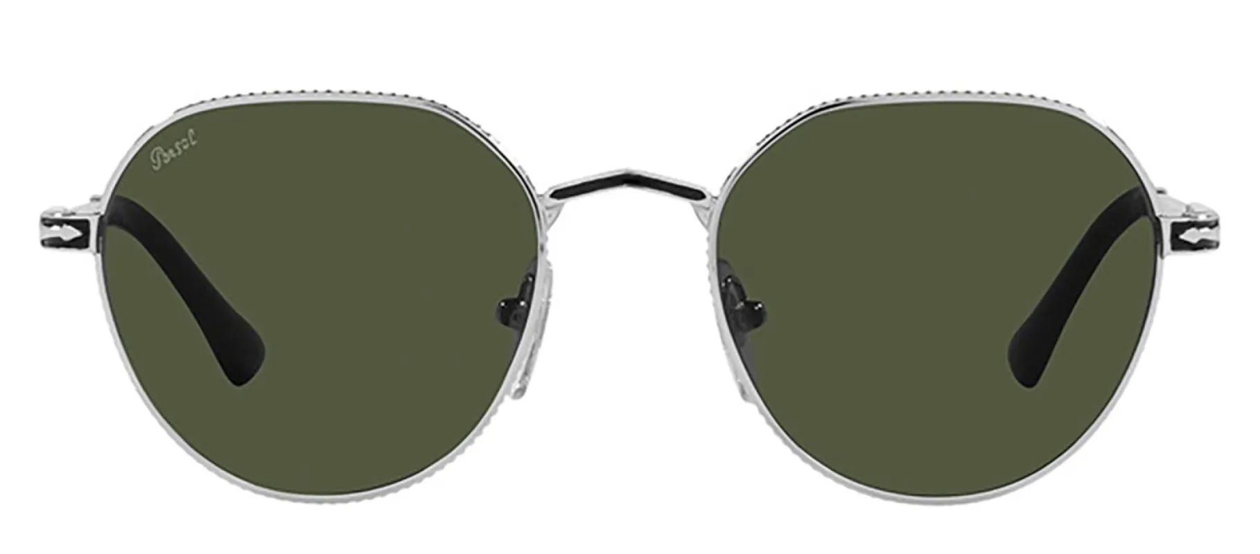 Persol PO 2486S 111331 Phantos Metal Silver Sunglasses with Green Lens sold by Gaffos