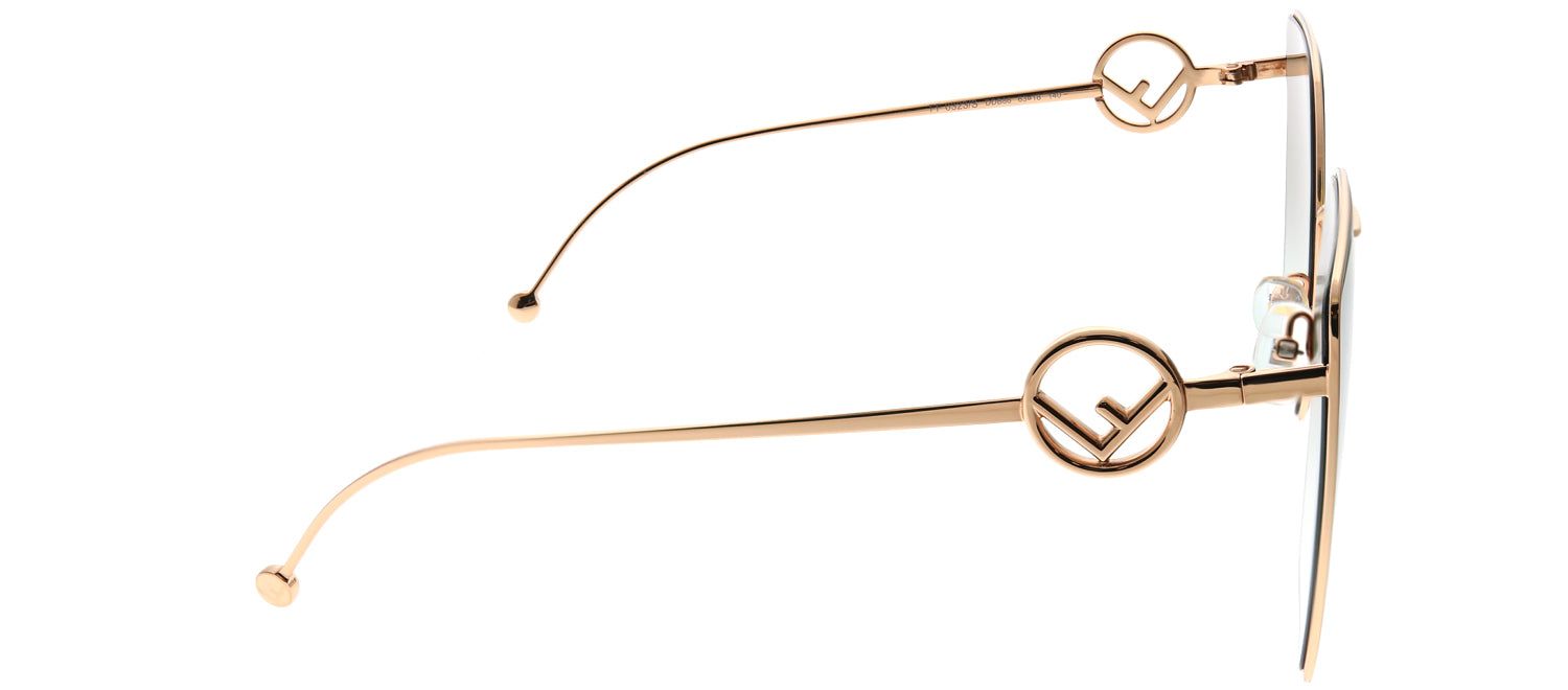 Fendi FF 0323 DDB 86 Cat-Eye Metal Gold Sunglasses with Brown Gradient Lens sold by Gaffos product image thumbnail 3