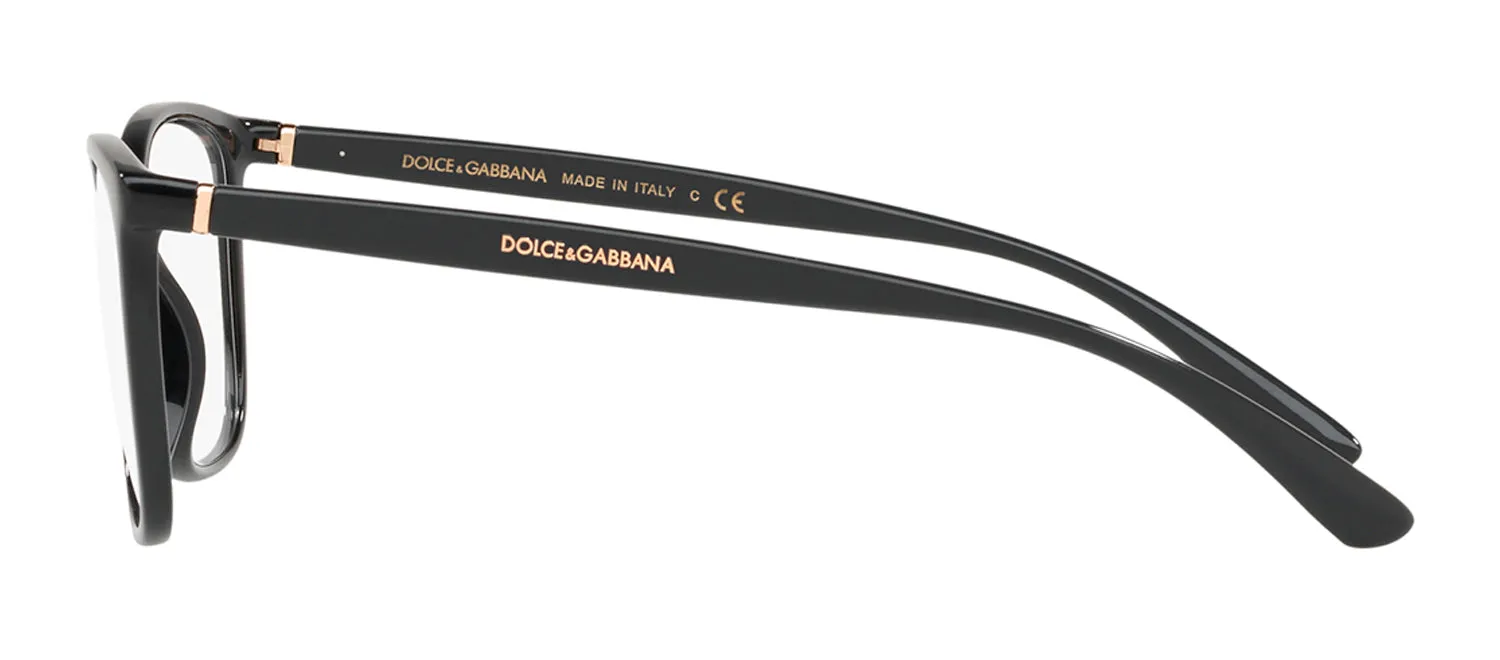 Dolce & Gabbana DG 5026 501 Rectangle Plastic Black Eyeglasses with Logo Stamped Demo Lens sold by Gaffos product image thumbnail 3