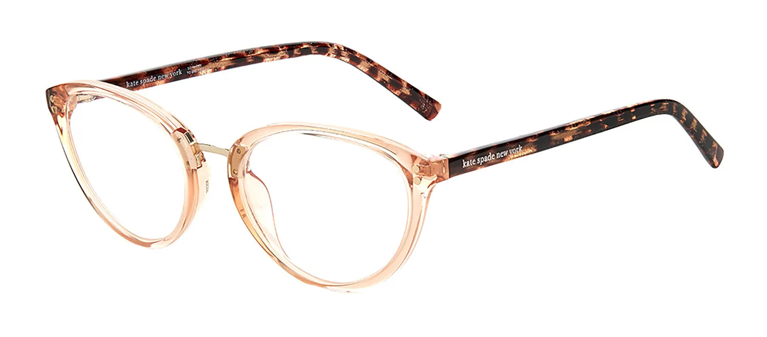 Kate Spade KS Emilia 2T3 Oval Plastic Beige Readers with Clear Blue Block Lens sold by Gaffos product image thumbnail 2
