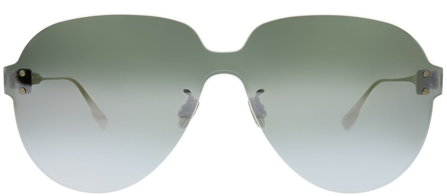 Dior CD ColorQuake3 YB7 T4 Aviator Plastic Silver Sunglasses with Silver Mirror Lens sold by Gaffos