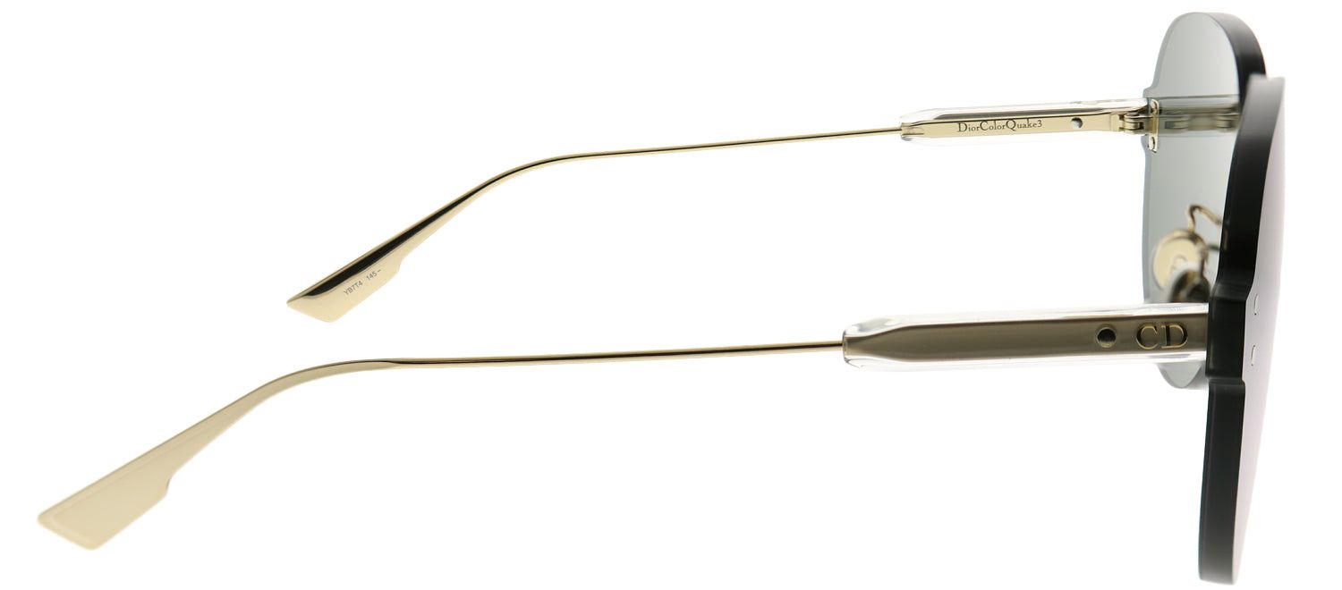 Dior CD ColorQuake3 YB7 T4 Aviator Plastic Silver Sunglasses with Silver Mirror Lens sold by Gaffos product image thumbnail 3