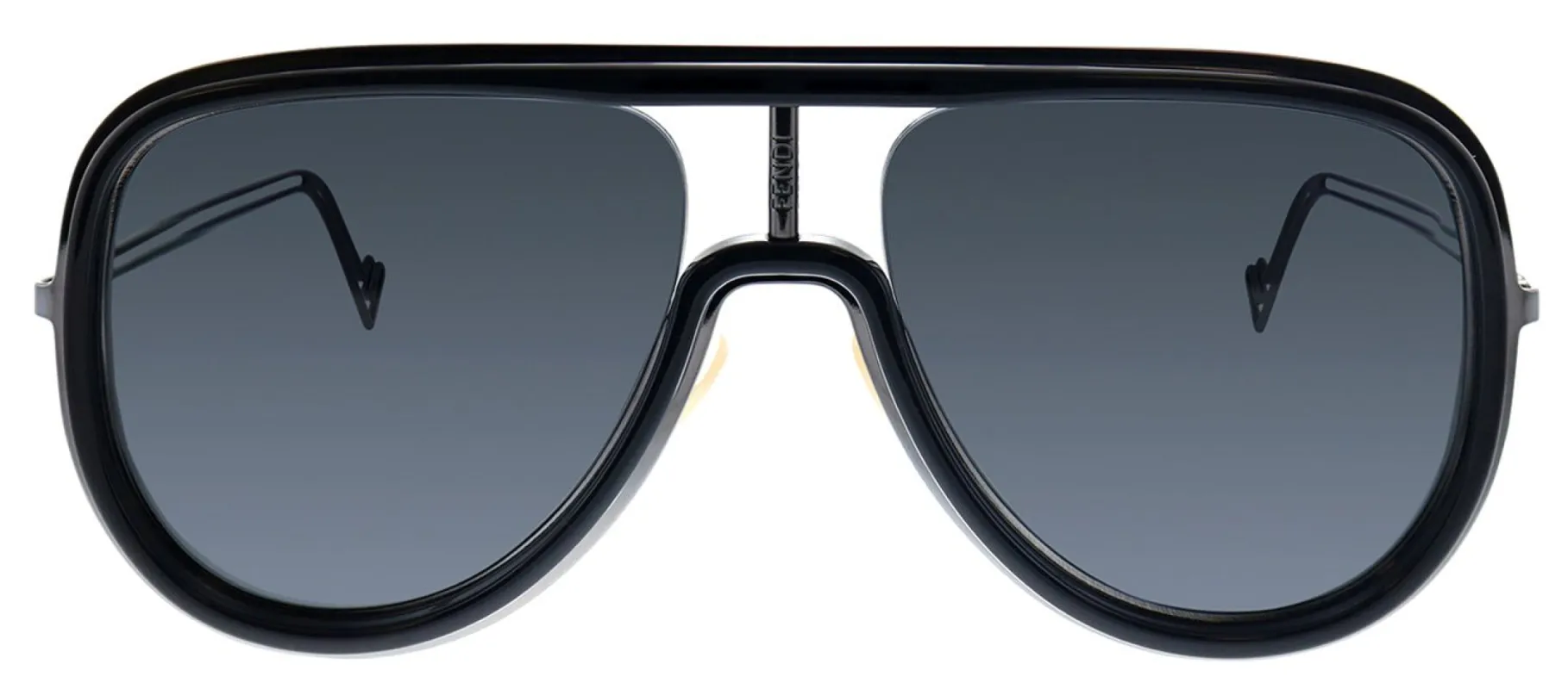 Fendi FF M0068/S ANS Pilot Metal Black Sunglasses with Grey Lens sold by Gaffos