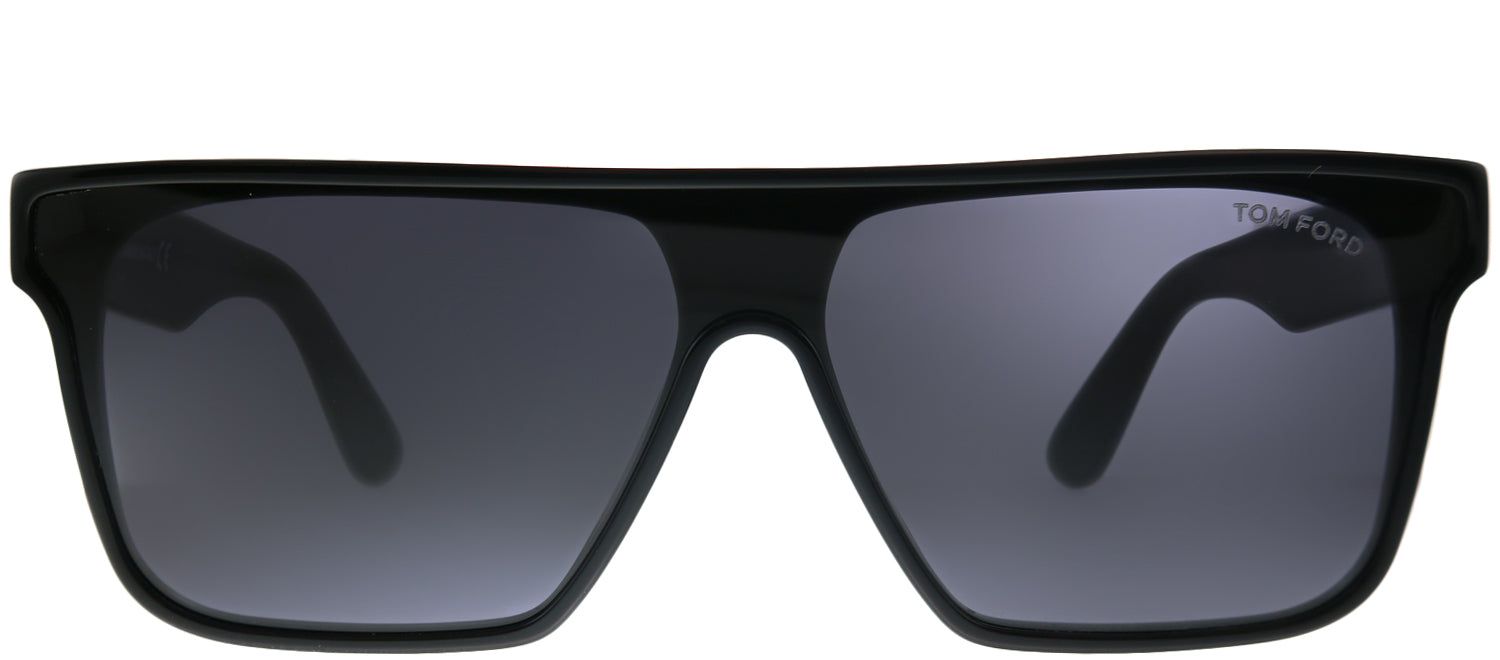 Tom Ford TF 709 01A Shield Plastic Black Sunglasses with Grey Lens sold by Gaffos