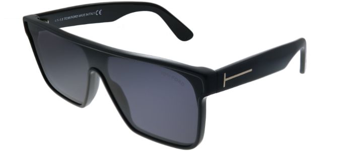 Tom Ford TF 709 01A Shield Plastic Black Sunglasses with Grey Lens sold by Gaffos