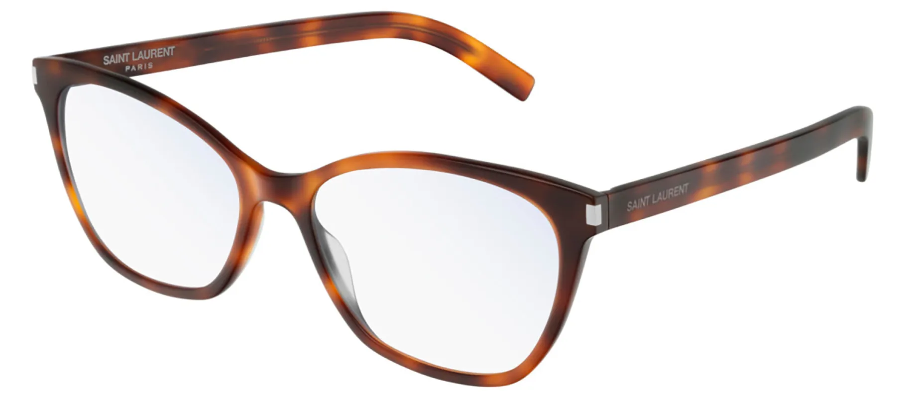 Saint Laurent SL 287 003 Square Acetate Light Havana Eyeglasses with Demo Lens sold by Gaffos