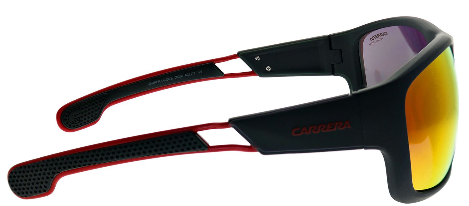 Carrera CA Carrera4006 003 BJ Rectangle Plastic Black Sunglasses with Black Brown Mirror Lens sold by Gaffos product image thumbnail 3