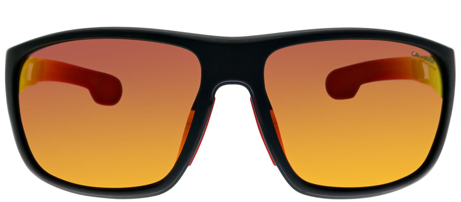 Carrera CA Carrera4006 003 BJ Rectangle Plastic Black Sunglasses with Black Brown Mirror Lens sold by Gaffos