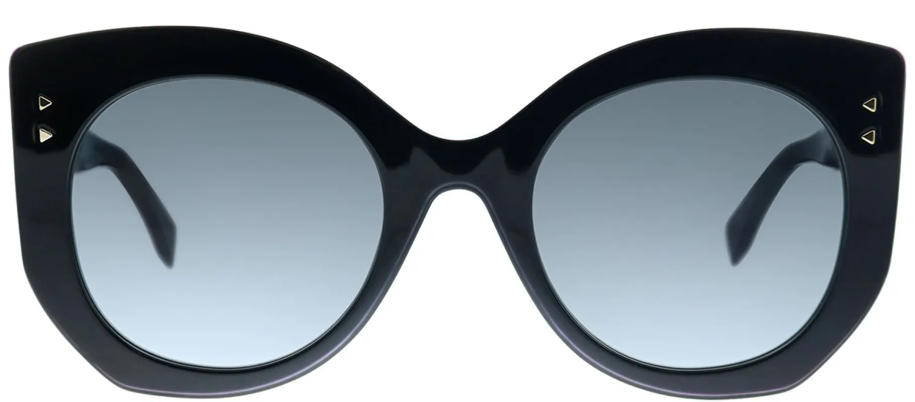 Fendi FF 0265 807 9O Butterfly Plastic Black Sunglasses with Grey Gradient Lens sold by Gaffos