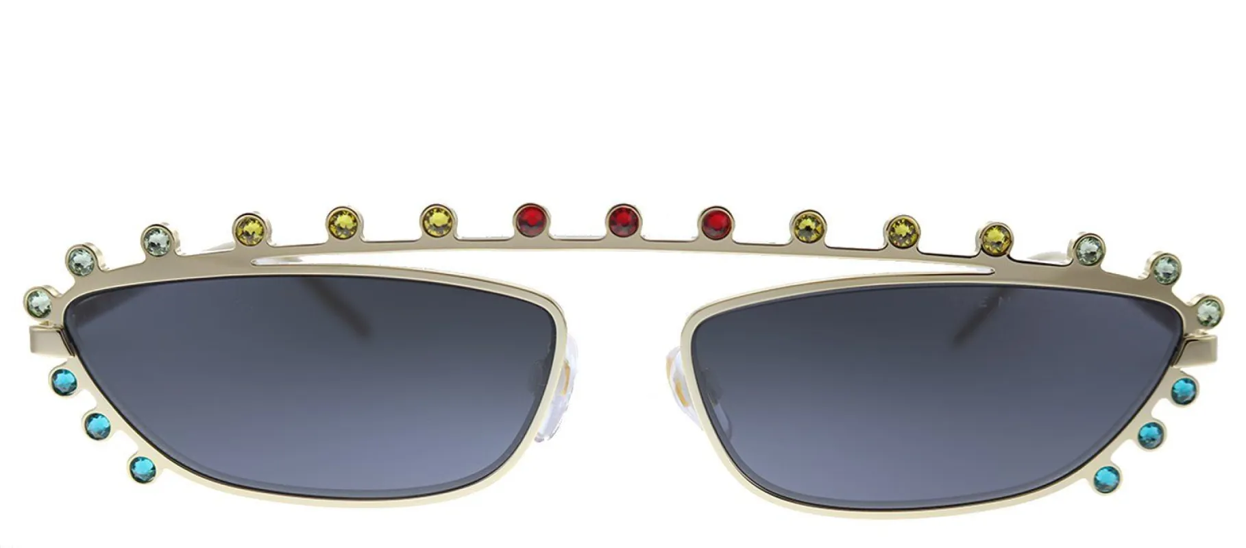 Marc Jacobs MARC 487/S CUA IR Rectangle Metal Gold Sunglasses with Grey Lens sold by Gaffos