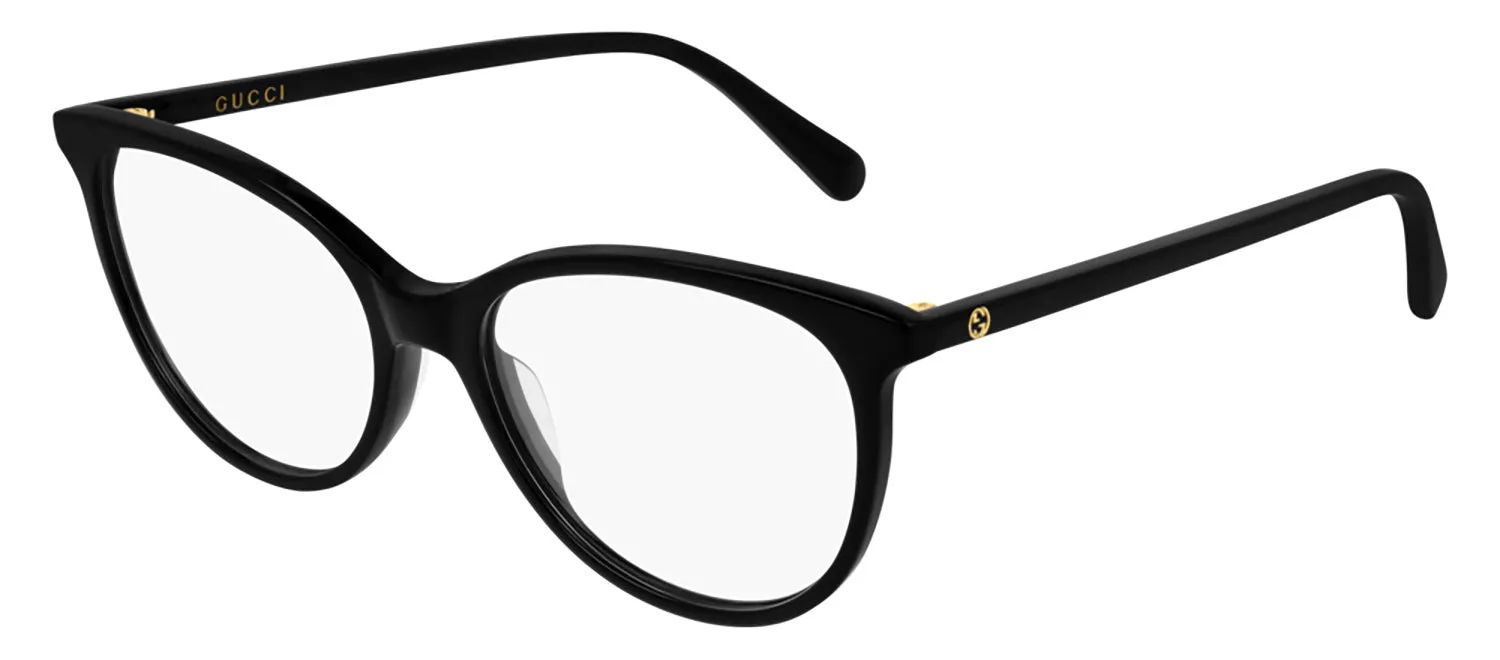 Gucci GG 0550O 005 Cat-Eye Acetate Black Eyeglasses with Demo Lens sold by Gaffos