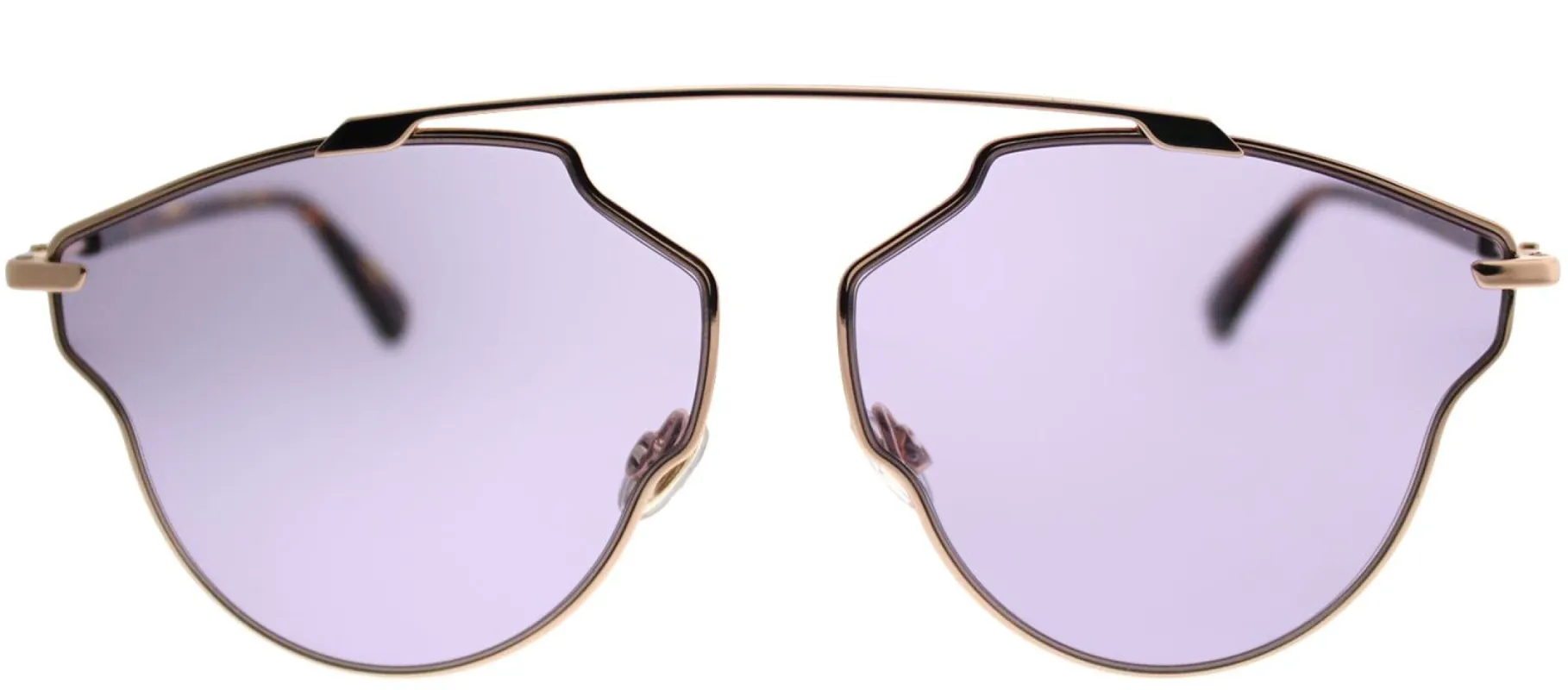 Dior CD SoRealPop 06J U1 Aviator Metal Gold Sunglasses with Purple Lens sold by Gaffos