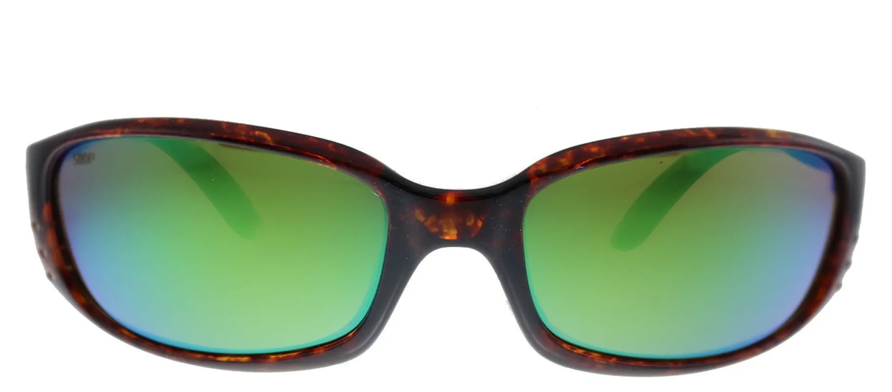 Costa Del Mar BRINE 9017 901706 Oval Plastic Tortoise Sunglasses with Green Mirror Lens made by Gaffos