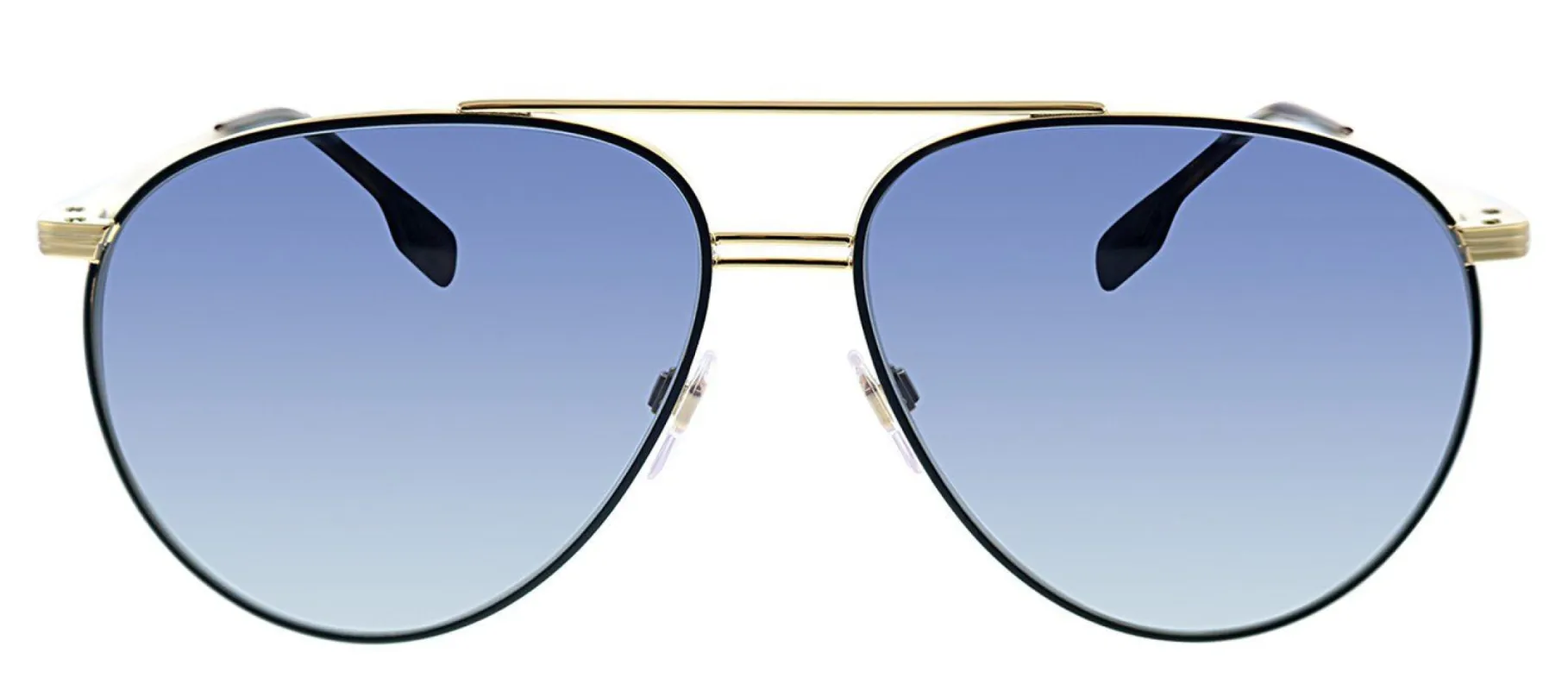 Burberry BE 3108 10174L Pilot Metal Black Sunglasses with Blue Gradient Lens sold by Gaffos