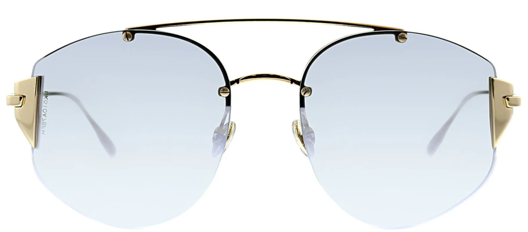 Dior Stronger 000 Aviator Metal Gold Sunglasses with Grey Mirror Lens sold by Gaffos