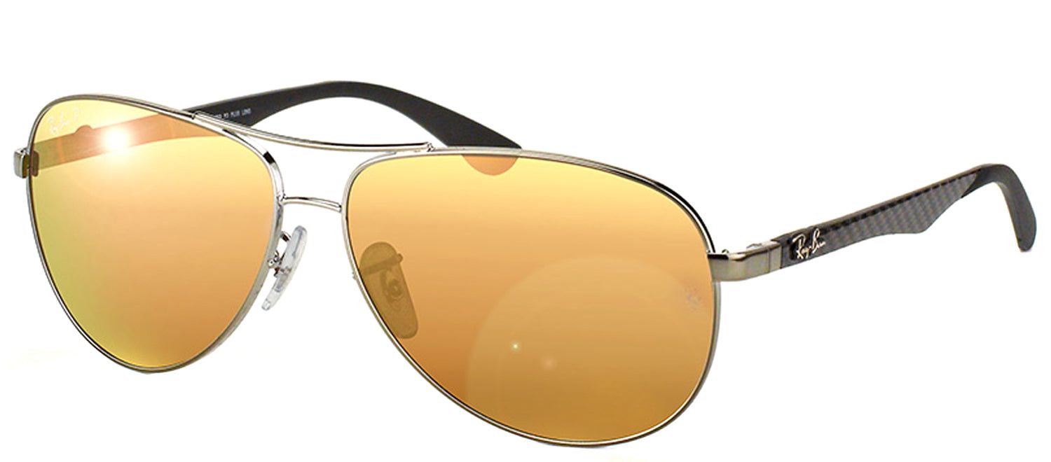 Ray-Ban RB 8313 004/N3 Aviator Metal Ruthenium/ Gunmetal Sunglasses with Brown Polarized Lens sold by Gaffos product image thumbnail 2