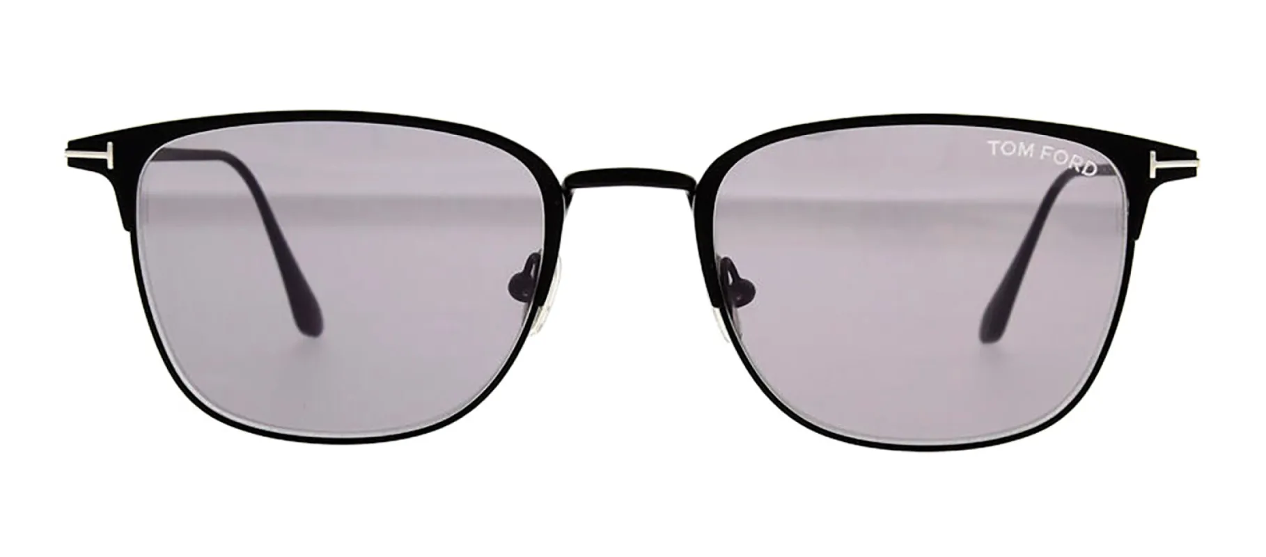Tom Ford Liv TF 851 02C Square Metal Black Sunglasses with Grey Mirror Lens sold by Gaffos