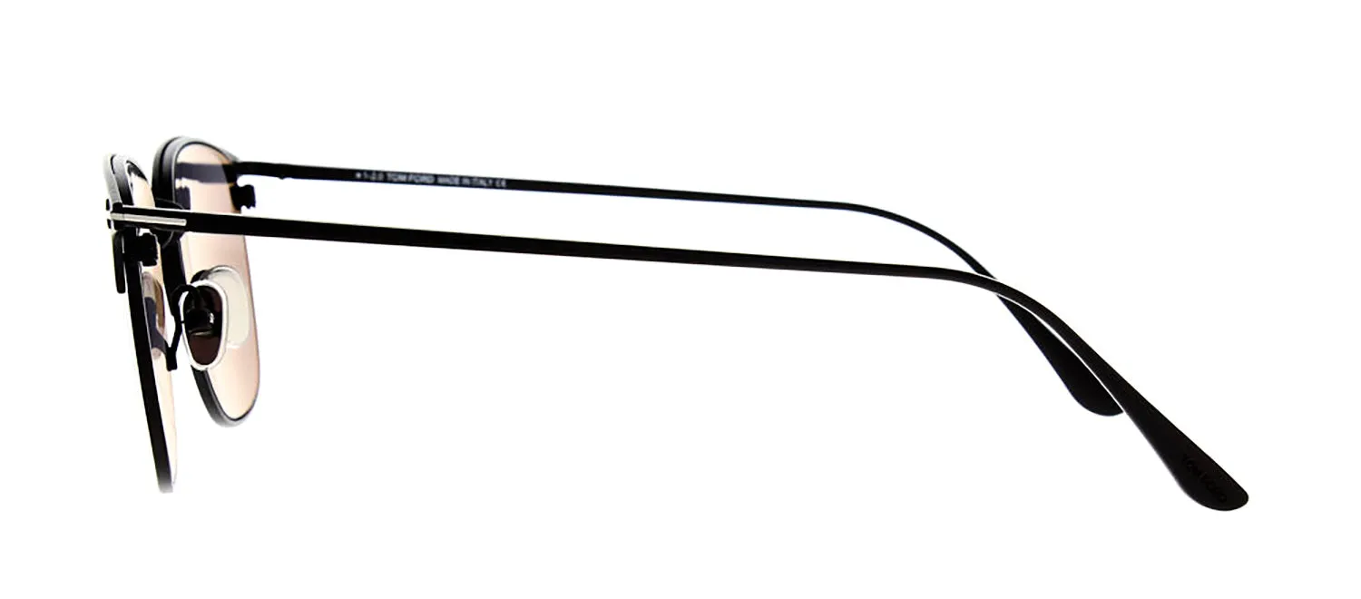 Tom Ford Liv TF 851 02C Square Metal Black Sunglasses with Grey Mirror Lens sold by Gaffos product image thumbnail 2