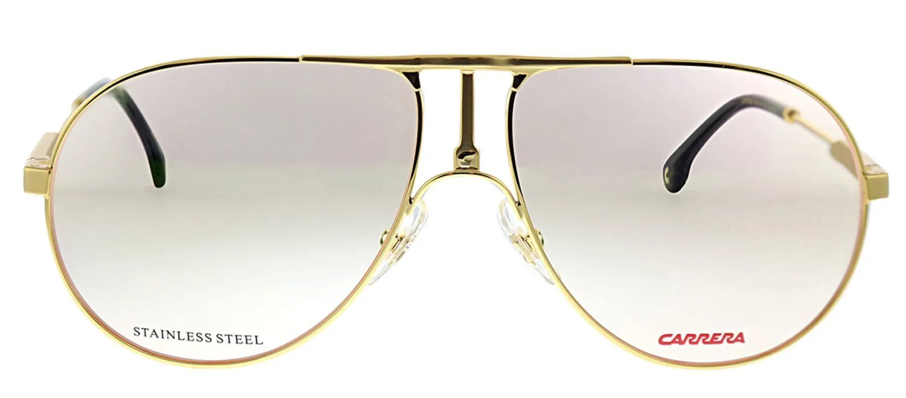 Carrera CA Carrera1109 001 Aviator Metal Gold Sunglasses with Light Grey Gradient Lens sold by Gaffos