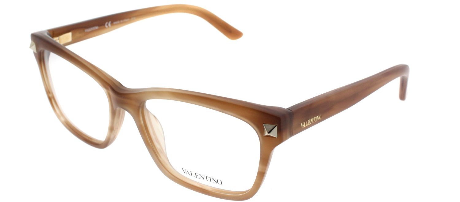 Valentino VL 2667 772 Rectangle Plastic Brown Eyeglasses with Demo Lens sold by Gaffos product image thumbnail 2