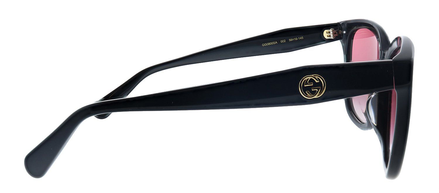 Gucci GG 0800SA 002 Square Acetate Black Sunglasses with Red Gradient Lens sold by Gaffos product image thumbnail 3