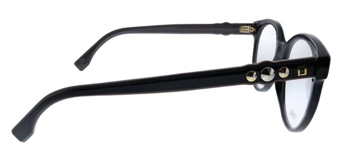 Fendi FF 0275 807 Round Plastic Black Eyeglasses with Demo Lens sold by Gaffos