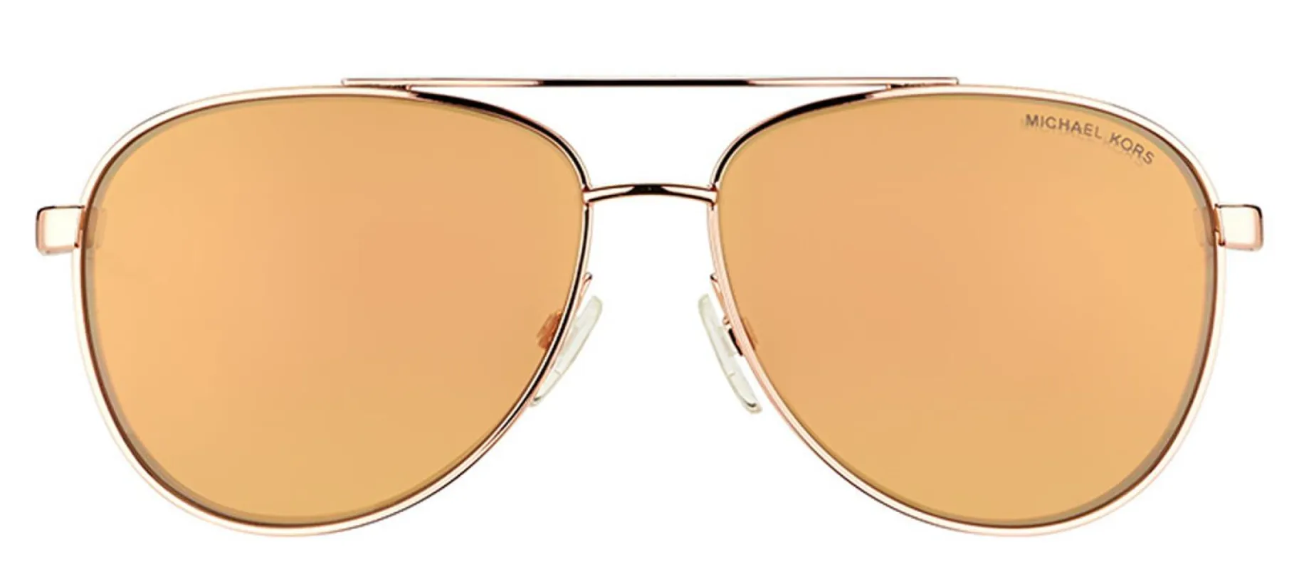 Michael Kors MK 5007 1080R1 Aviator Metal Gold Sunglasses with Rose Gold Mirror Lens sold by Gaffos