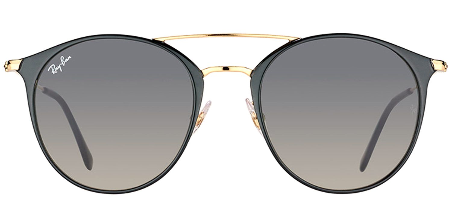 Ray-Ban RB 3546 187/71 Round Metal Black Sunglasses with Grey Gradient Lens sold by Gaffos