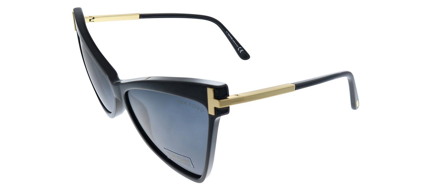 Tom Ford FT 767 01A Butterfly Plastic Black Sunglasses with Grey Lens sold by Gaffos product image thumbnail 2
