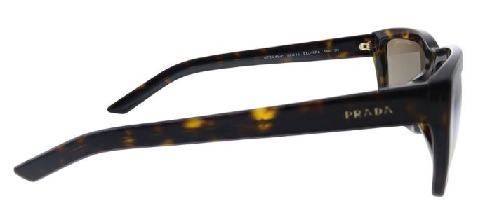 Prada PR 04VSF 2AU4P0 Rectangle Plastic Havana Sunglasses with Brown Mirror Lens sold by Gaffos