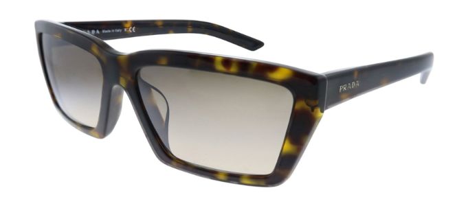 Prada PR 04VSF 2AU4P0 Rectangle Plastic Havana Sunglasses with Brown Mirror Lens sold by Gaffos